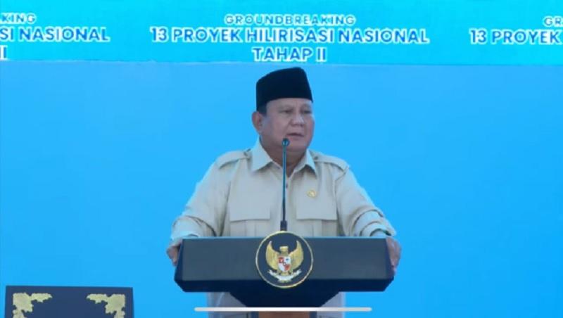 Prabowo Resmikan 13 Proyek Hilirisasi, Perkuat Industri Berbasis Pertanian