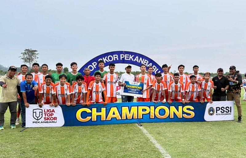 Juara Liga TOPSkor Riau, SSB PTPN IV Regional III Melaju ke Pentas Nasional